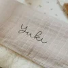 Jollein Hydrofiel Ledikantlaken Nougat Met Naam