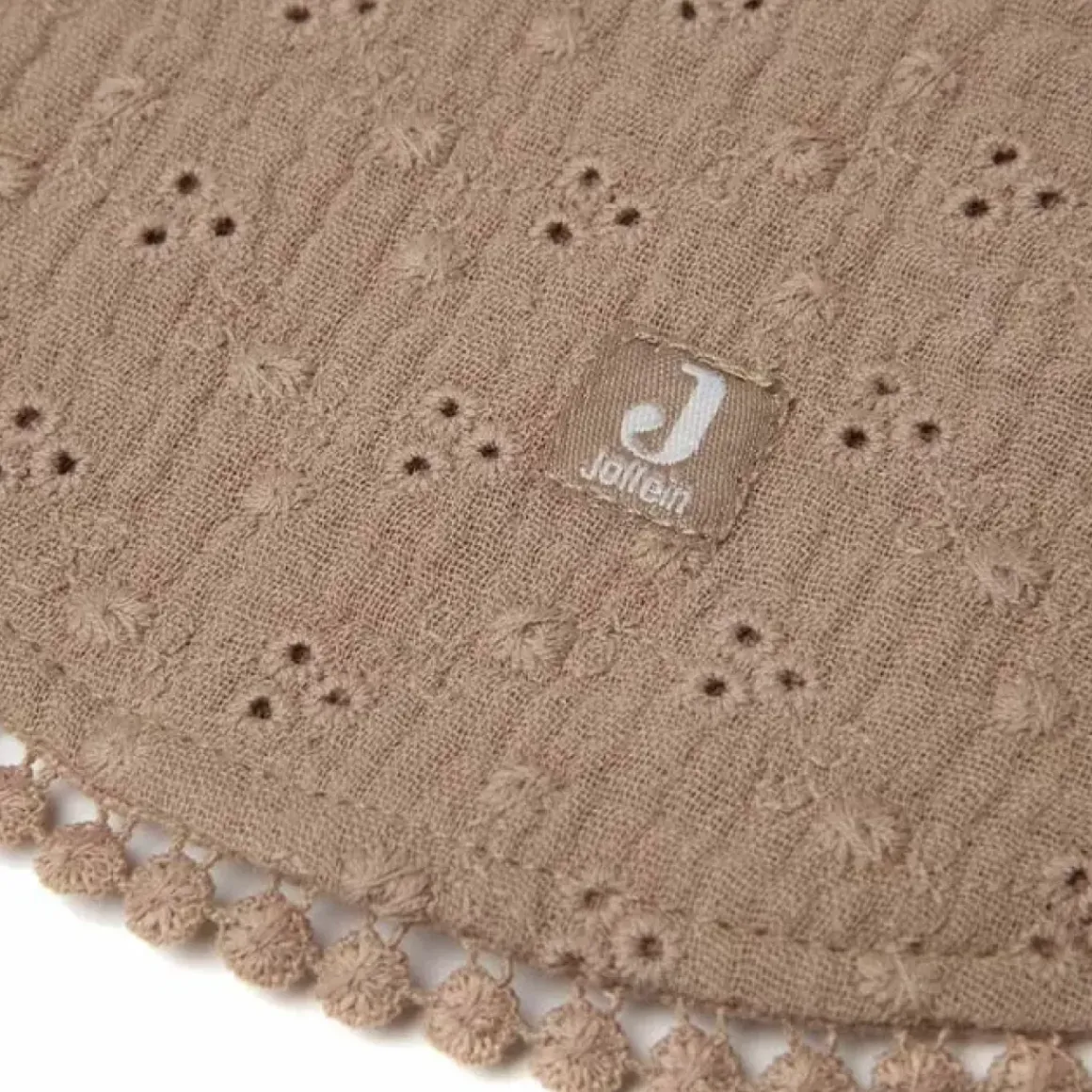 Jollein Kwijlslab Embroidery Biscuit