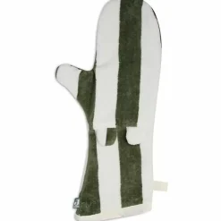 Jollein Lange Washand Stripe Terry Leaf Green