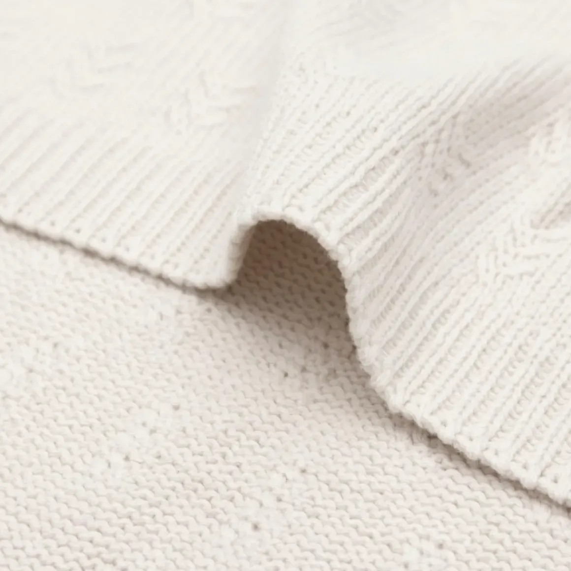Jollein Ledikantdeken Grain Knit Oatmeal 100X150Cm