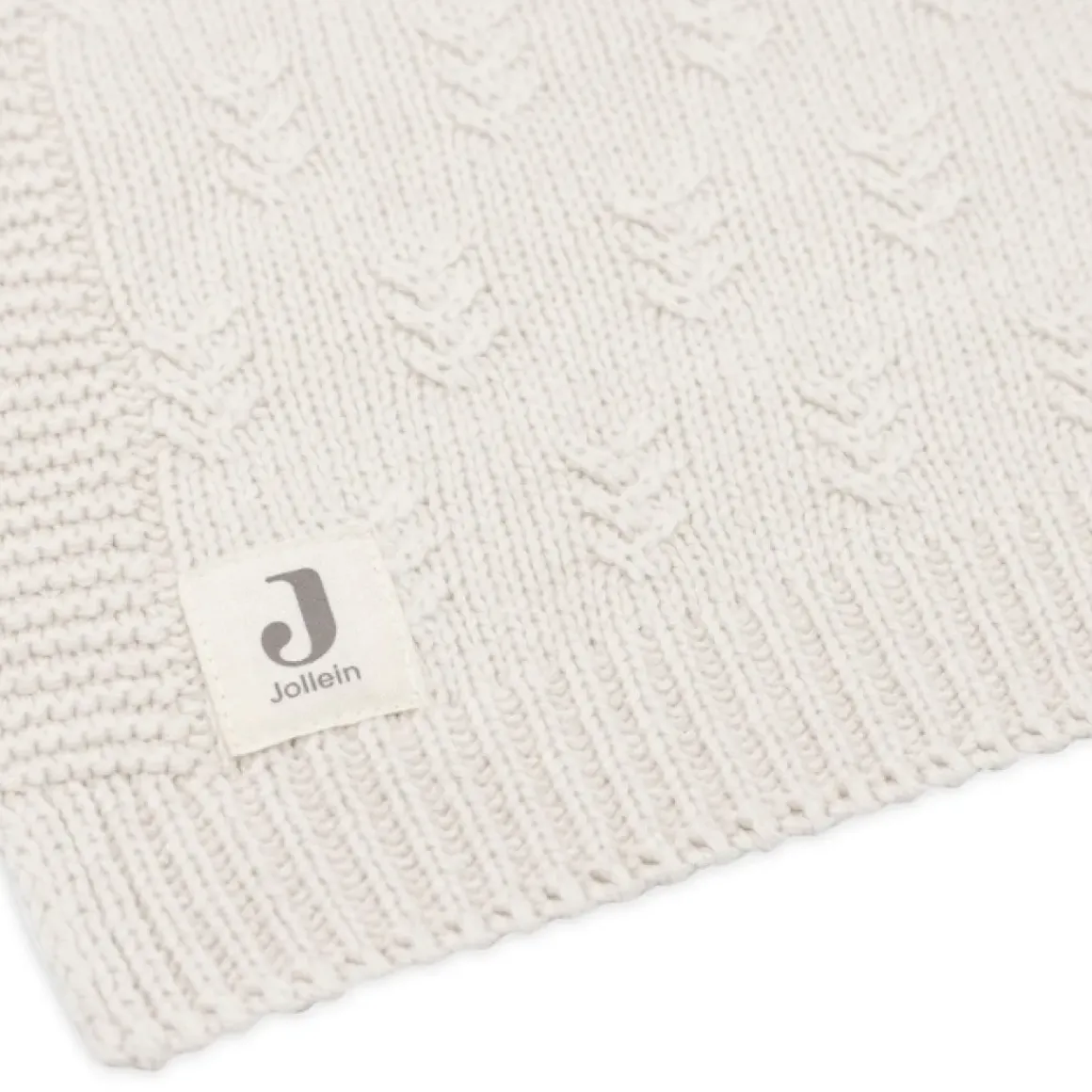 Jollein Ledikantdeken Grain Knit Oatmeal 100X150Cm
