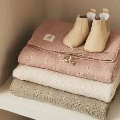 Jollein Ledikantdeken Grain Knit Oatmeal 100X150Cm