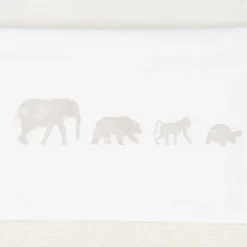 Jollein Ledikantlaken Animals Nougat 120X150Cm