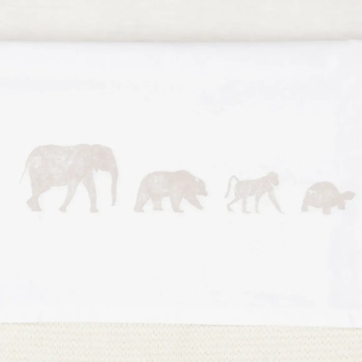 Jollein Ledikantlaken Animals Nougat 120X150Cm