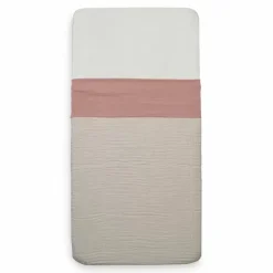 Jollein Ledikantlaken Wrinkled Cotton Rosewood
