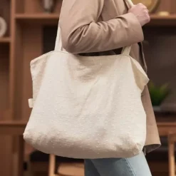 Jollein Shopper Embroidery Ivory
