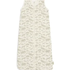 Jollein Slaapzak Afritsbare Mouwen Animals Olive Green