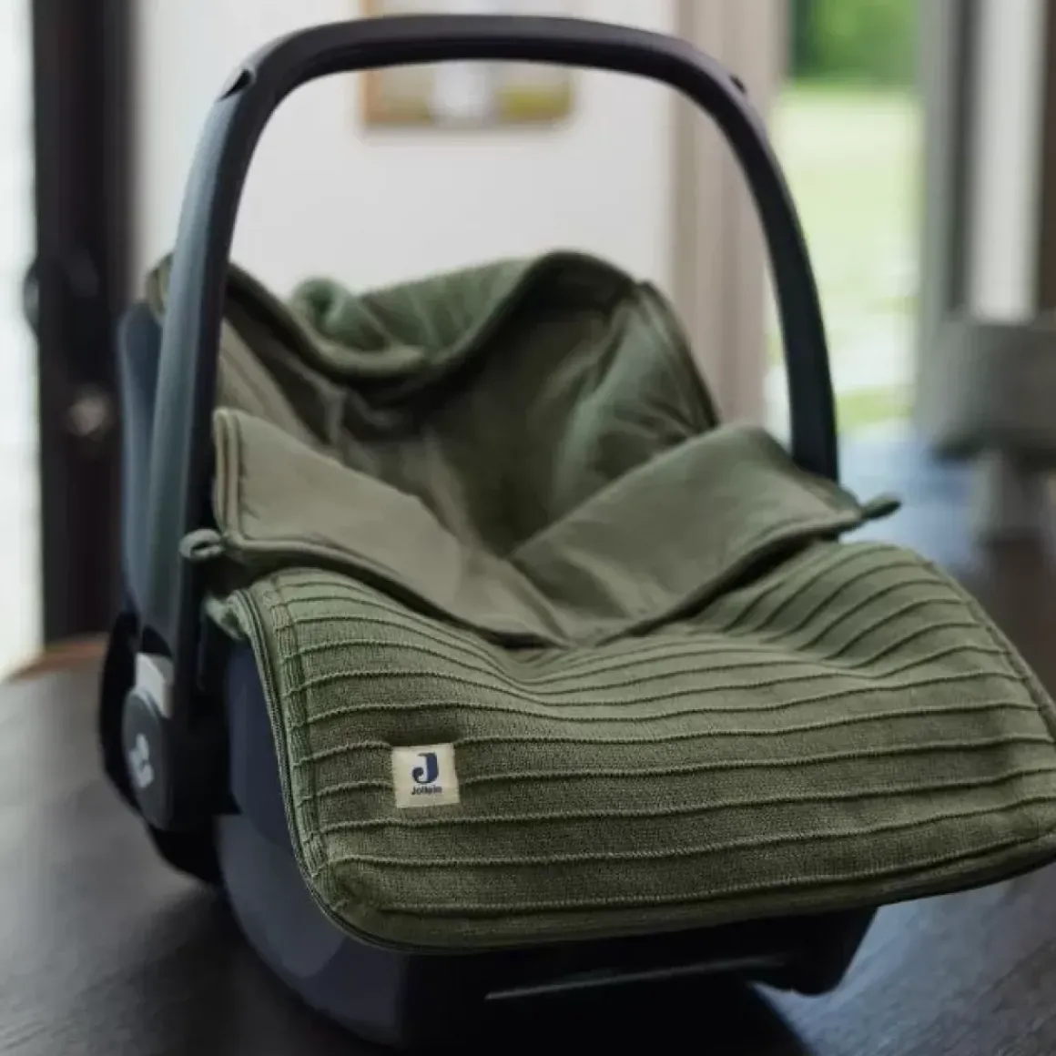 Jollein Voetenzak Pure Knit Leaf Green