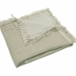 Jollein Wiegdeken Fringe Olive Green/Ivory