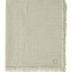 Jollein Wiegdeken Fringe Olive Green/Ivory