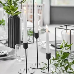 Kandelaars Zwart (3St) Contemporary Wedding Ginger Ray