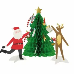 Kerstkaart Kerstboom Honeycomb Meri Meri