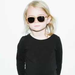 Kinderzonnebril Wayfarer Golds Hout (3-6J) Hipsterkid