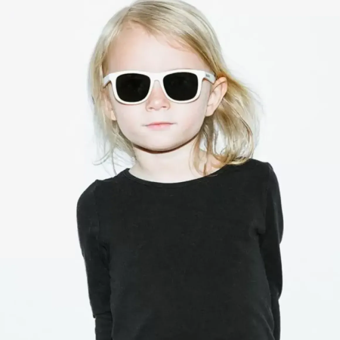 Kinderzonnebril Wayfarer Wit (3-6J) Hipsterkid