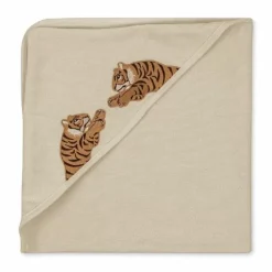 Konges Slojd Badcape Tiger - Handdoek Met Tijgerborduursel