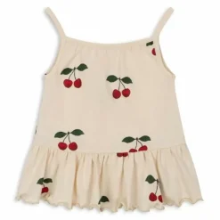 Konges Slojd Frill Top Lin Ma Grande Cerise Voor Meisjes