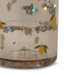 Konges Slojd Glitter Beker Lemon (2St)