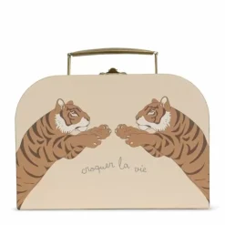 Konges Slojd Kartonnen Koffertjes Tiger Sand | Set Van 2