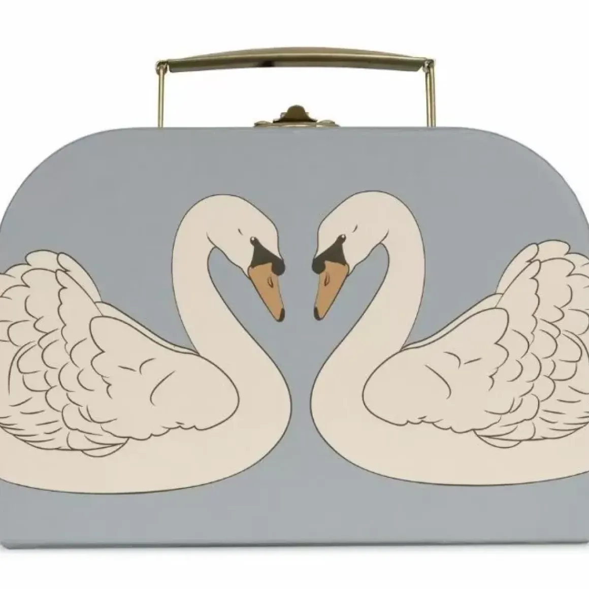Konges Slojd Kartonnen Koffertjes Swan | Set Van 2