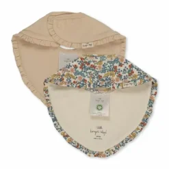 Konges Slojd Kwijlslabben Bibi Fleur/Brazilian Sand (2St)