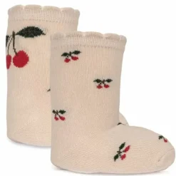 Konges Slojd Sokken Jacquard Big Cherry/Cherry 2St