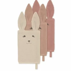 Konges Slojd Washandjes Animal Rose Bunny (3St)