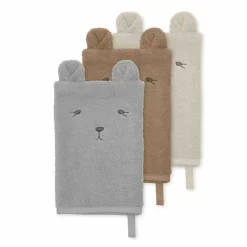 Konges Slojd Washandjes Animal Bear (3St)