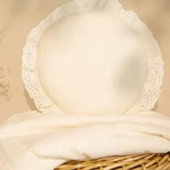 Kussen Vera Eyelet Rond Natural Nobodinoz