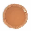 Kussen Vera Eyelet Rond Sienna Brown Nobodinoz