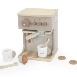 Label-Label Houten Espresso Machine Nougat