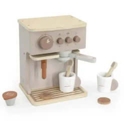 Label-Label Houten Espresso Machine Nougat