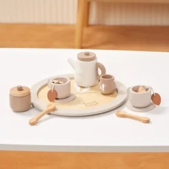 Label-Label Houten Thee Servies Nougat