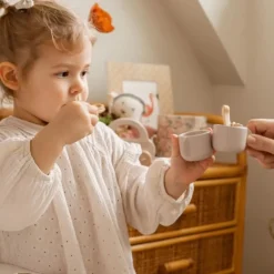 Label-Label Houten Thee Servies Nougat