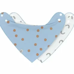 Lassig Bandana Happy Rascals/Smile Sky Blue (2St) - Stijlvol & Praktisch