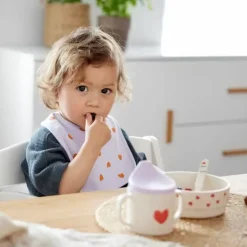 Lassig Happy Rascals Heart Lavender Slabben (5St) - Schattig En Waterdicht