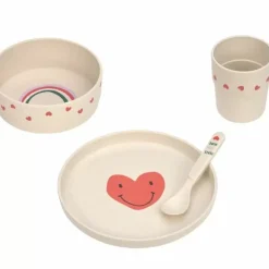 Lassig Happy Rascals Heart Lavender Serviesset - Veilig En Stijlvol