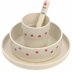 Lassig Happy Rascals Heart Lavender Serviesset - Veilig En Stijlvol