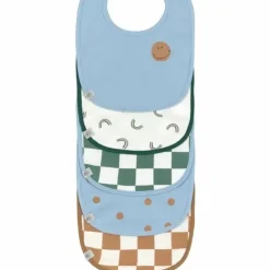 Lassig Happy Rascals Smile Sky Blue Slabben (5St) - Waterdicht & Stijlvol