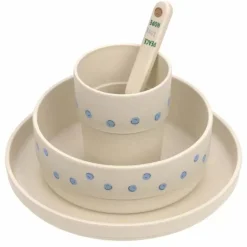 Lassig Serviesset Happy Rascals Smile Sky Blue - Functioneel En Vrolijk