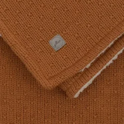Ledikantdeken Teddy Bliss Knit Caramel Jollein