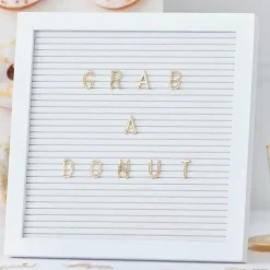 Letterbord Met Letters Gold Wedding Ginger Ray