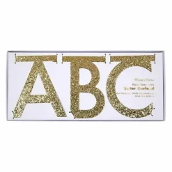 Letterslinger Glitter Goud (134-Delig) Meri Meri