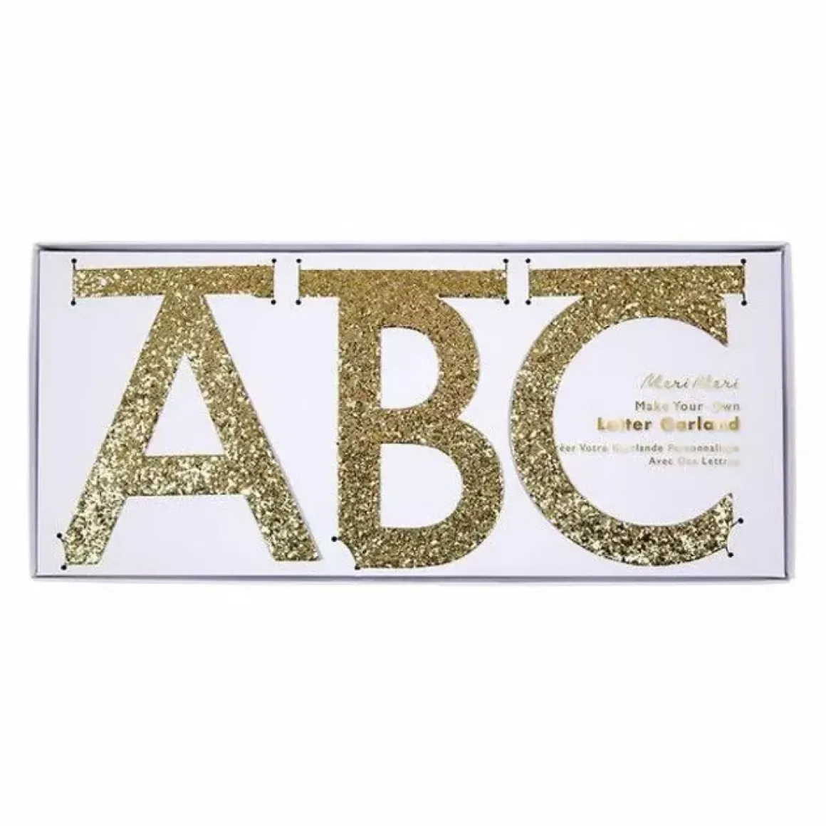 Letterslinger Glitter Goud (134-Delig) Meri Meri