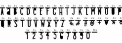 Letterslinger Zwart (147-Delig)