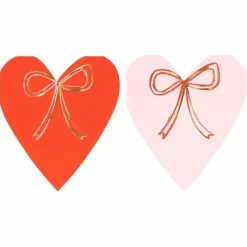 Liefdevolle Hartvormige Servetten Met Strik Van Meri Meri (16St)