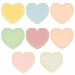 Lieflijke Pastel Hearts Gebaksservetten Van Meri Meri (16St)