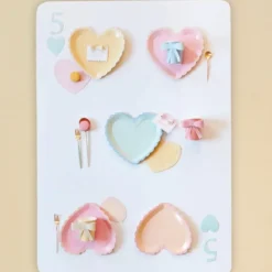 Lieflijke Pastel Hearts Gebaksservetten Van Meri Meri (16St)