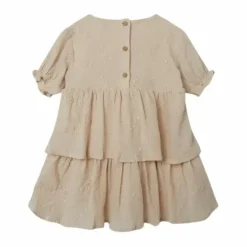 Lil' Atelier Jurk Fauna Sandshell Bestellen - Voor De Perfecte Kinderkleding