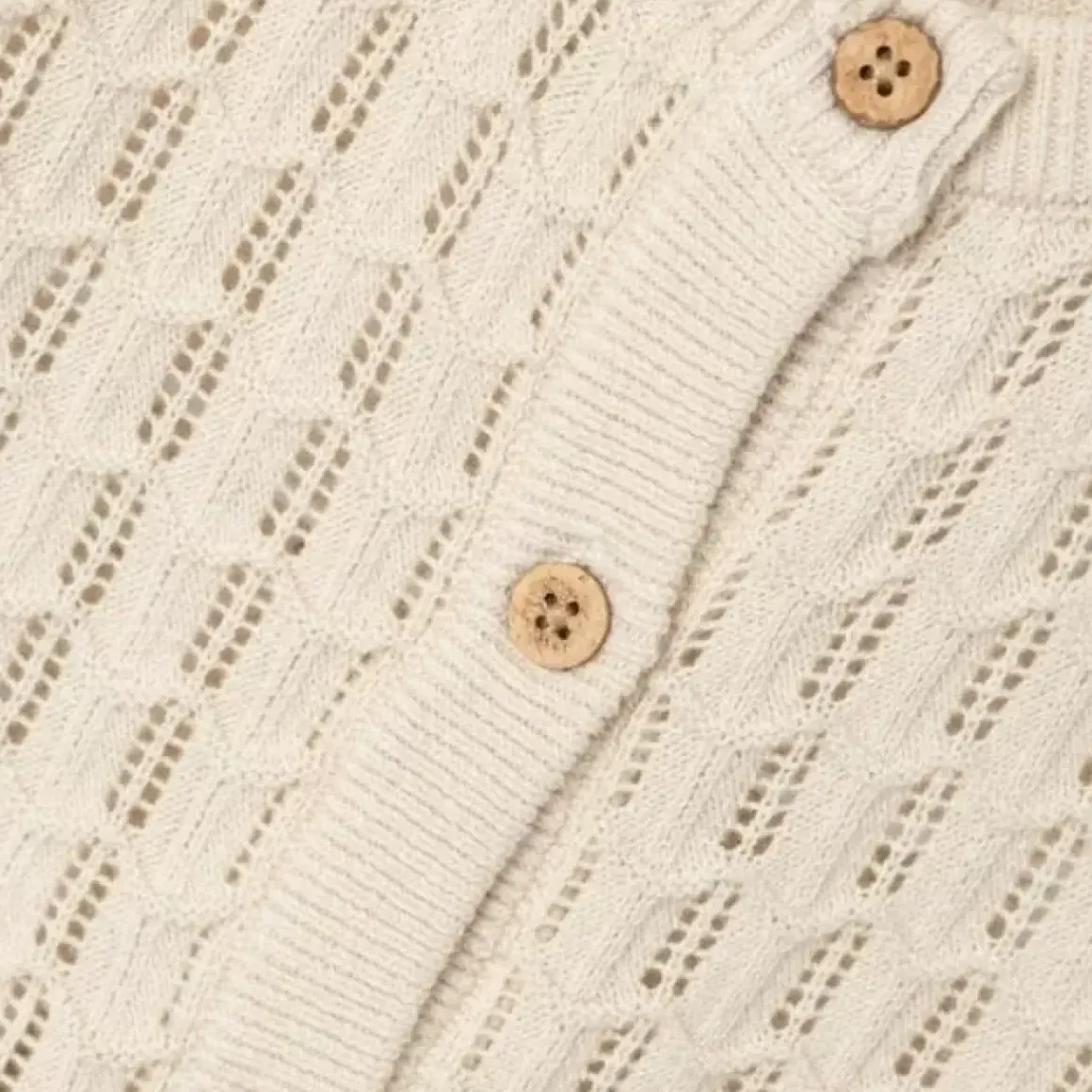 Lil' Atelier Vestje Fauci Sandshell | Gebreid Vestje Voor Kinderen