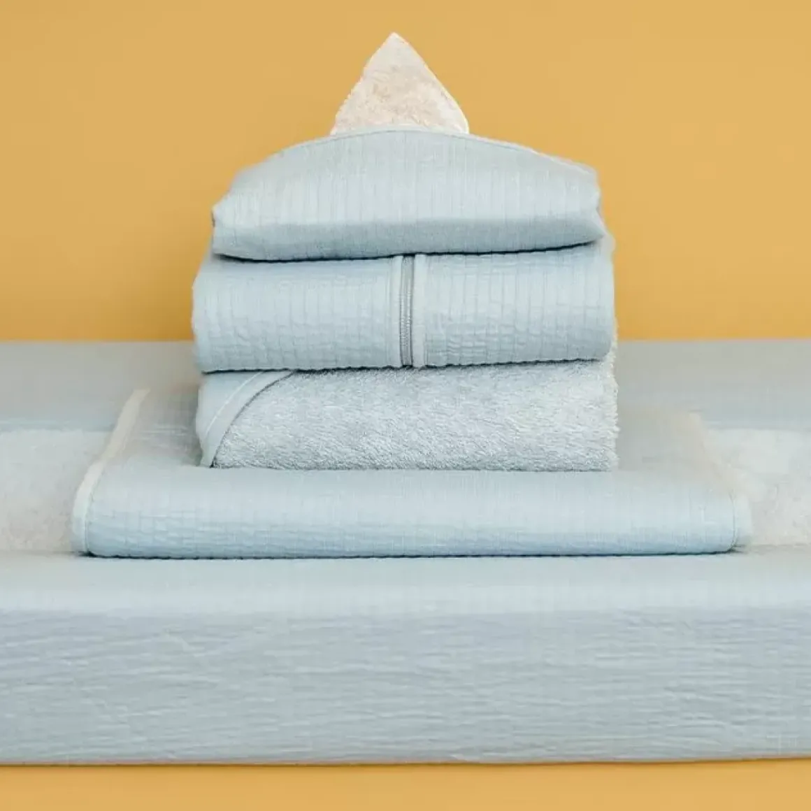 Little Dutch Babydoekjes Cover Pure Soft Blue